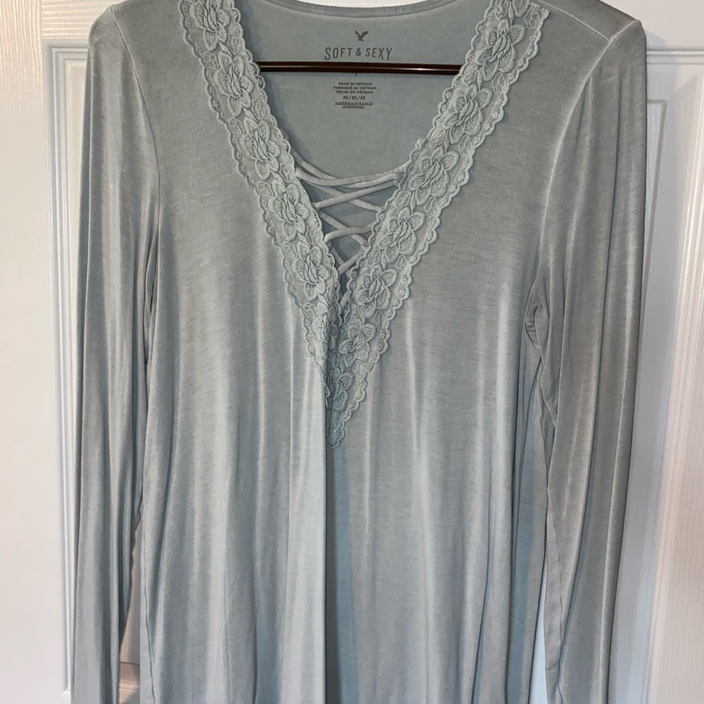 Lace-Up Long Sleeve